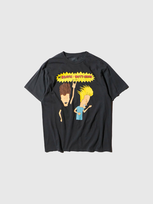 THRIFTY,LOOK,スリフティー,ルック,Tシャツ,半袖,綿,BEABIS,AND,BUTT-HEADH,MTV,ビーバス,バットヘッド,ブラックコメディ,TL25S04800