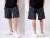 COOKMAN,クックマン,シェフパンツ,ショートパンツ,chef,pants,メンズ,レディース,男女兼用,Chef,Short,Pants,Stripe,Black,231-83844