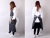 COOKMAN,クックマン,エプロン,おしゃれ,かわいい,ロング,ong,Apron,Stripe,ストライプ,ブラック,カフェ,ショップエプロン,233-91904