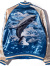 ジャパネスク,スカジャン,波,海,鯨,クジラ,JAPANESQUE,ジャケット,アウター,3RSJ-041
