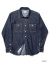 HOUSTON,ヒューストン,デニム,シャツ,メンズ,レディース,シンプル,おしゃれ,かっこいい,定番,USA,COTTON,DENIM,WORK,SHIRT,40511