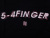FOUR,FINGER,CLUB,フォーフィンガークラブ,4,FINGER,CLUB,Tシャツ,半袖,5-4FINGER,指,F$CK,YOU,ストリート,5-4FINGER-B