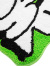 HUF,ハフ,ラグ,玄関マット,室内,おしゃれ,かわいい,ブランド,ロゴ,HUF,GREEN,20周年,AC00637
