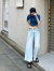 EMODA,エモダ,デニム,レディース,カットフリンジルーズジーンズ,デニムパンツ,ワイド,おしゃれ,かわいい,パンツ,042322471001