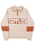SUPPLIER,サプライヤー,ニット,レディース,メンズ,オーバーサイズ,セーター,ジップ,ハーフジップ,COLLEGE,LOGO,KNIT,C-LOGO-KNIT-BR