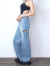 EMODA,エモダ,デニム,パンツ,レディース,ワイド,ゆったり,サイドカット,ワイド,ルーズ,ジーンズ,春,夏,ゆったり,042432471901