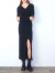 EMODA,エモダ,ワンピース,春,レディース,シンプル,おしゃれ,かわいい,カシュクールリブスリットワンピース,042410370001