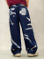 EVISU,エヴィス,ジーンズ,カモメ,家紋,タイダイ,デニム,パンツ,ワイド,ルーズ,ボタンフライ,2EAHTM5JE1057