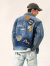 EVISU,エヴィス,ジーンズ,デニムジャケット,マルチポケット,カモメ,家紋,ロゴ刺繍,プリーツ,ブラウス,Gジャン,2ESHTM6DJ1008