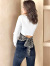 GYDA,ジェイダ,レオパード,BACK,リボン,テレコ,ロンＴ,長袖,Tシャツ,レディース,おしゃれ,かわいい,シンプル,カジュアル,072452722001