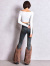 GYDA,ジェイダ,デニム,パンツ,ハイウエスト,LEG,2WAY,ECO,FUR,サイド,レース,アップ,フレア,デニム,パンツ,072562413301