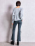 GYDA,ジェイダ,デニム,パンツ,ハイウエスト,LEG,2WAY,ECO,FUR,サイド,レース,アップ,フレア,デニム,パンツ,072562413301