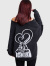 GYDA,ジェイダ,スウェット,トレーナー,裏毛,BUNNY,Vネック,ディテール,SMIRK,BUNNYスウェットトップス,ホワイト,ブラック,072612709801