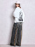 GYDA,ジェイダ,スウェット,トレーナー,裏毛,BUNNY,Vネック,ディテール,SMIRK,BUNNYスウェットトップス,ホワイト,ブラック,072612709801