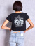 GYDA,ジェイダ,Tシャツ,半袖,GEMI,BUNNY,ショート,Tシャツ,ショート,シルエット,クロスモチーフ,セイクリッド,エッジ,072622703201