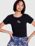 GYDA,ジェイダ,Tシャツ,半袖,GLITTER,GG,ショート,シルエット,トップス,ロゴ,ブランド,ショート丈,伸縮,072622733101