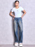 GYDA,ジェイダ,Tシャツ,半袖,GLITTER,GG,ショート,シルエット,トップス,ロゴ,ブランド,ショート丈,伸縮,072622733101
