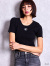 GYDA,ジェイダ,Tシャツ,半袖,ニット,symmetry,GYDA,プレート,ハーフ,スリーブ,ニット,TOPS,ロゴ,ブランド,ショート丈,伸縮,072632640001