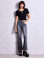 GYDA,ジェイダ,デニム,ショートパンツ,ハイウエスト,JUBEYO,bijou,デニム,ショート,パンツ,レディース,夏,072522403401