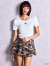GYDA,ジェイダ,デニム,ショートパンツ,ハイウエスト,JUBEYO,bijou,デニム,ショート,パンツ,レディース,夏,072522403401