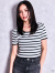GYDA,ジェイダ,Tシャツ,半袖,ニット,symmetry,GYDA,プレート,ハーフ,スリーブ,ニット,TOPS,ロゴ,ブランド,ショート丈,伸縮,072632640001