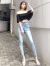 GYDA,ジェイダ,デニム,パンツ,おしゃれ,かわいい,ハイウエスト,スキニー,タイト,H/W,フロント,072342407001