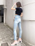 GYDA,ジェイダ,デニム,パンツ,おしゃれ,かわいい,ハイウエスト,スキニー,タイト,H/W,フロント,072342407001