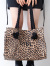 GYDA,ジェイダ,フェイク,レザー,トート,バッグ,ショッパー風,ロープハンドル,ブラック,レオパード,GY-B192,BUNNY,ロゴ,刺繍,プリント
