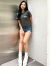 GYDA,ジェイダ,Tシャツ,レディ―ス,半袖,綿,100%,Route66,BUNNY,ショート,Tシャツ,ブランド,ロゴ,072522704901