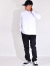 Hanes,BEEFY,ヘインズ,ビーフィー,Tシャツ,メンズ,レディース,長袖,黒,白,ビッグサイズ,大きいサイズ,XXL,XXXL,綿100%,無地,H5186L