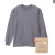 Hanes,MOKU,ヘインズ,モク,Tシャツ,大きいサイズ,長袖,綿100%,無地,パックT,クルーネック,丸胴,タグレス,7.0オンス,HM4-E203B
