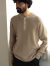 Healthknit,ヘルスニット,サーマル,キング,長袖,無地,ピグメント,ヘンリーネック,52020,Thermal,King,Waffle