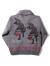 HOUSTON,ヒューストン,カウチン,ニット,セーター,メンズ,レディース,COWICHAN,SWEATER,WOLF,ウルフ,オオカミ,22235
