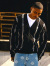 HUF,ハフ,カーディガン,レディース,メンズ,春,夏,黒,おしゃれ,かっこいい,有刺鉄線,BARBED,WIRE,CARDIGAN,KN00481