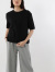 Hanes,ヘインズ,Tシャツ,レディース,HANES,UNDIES,アンディ―ズ,ゆったり,ラウンド,ハーフスリーブ,5分袖,ELBOW,LENGTH,HW4-P201