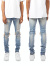 mnml,ミニマル,デニム,デニムパンツ,メンズ,レディース,スリム,ストレッチ,ユニセックス,X162,STRETCH,DENIM,20ML-SP661D,M2019-D661-BLU