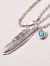 NORTH,WORKS,ノースワークス,フェザー,ネックレス,メンズ,レディース,コイン,シルバー,ターコイズ,トルコ石,LIBERTY,FEATHER,N-410