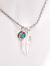 NORTH,WORKS,ノースワークス,フェザー,ネックレス,メンズ,レディース,コイン,シルバー,ターコイズ,MINI,FEATHER,N-615