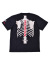 VANSON,HONDA,バンソン,ホンダ,Tシャツ,メンズ,レディ―ス,半袖,大きいサイズ,ホンダレーシング,HRC,ボーン刺繍,ボーン,骨,HRV-2402