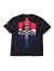 VANSON,HONDA,バンソン,ホンダ,Tシャツ,メンズ,レディ―ス,半袖,大きいサイズ,ホンダレーシング,HRC,ボーン刺繍,ボーン,骨,HRV-2402