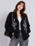 PENDLETON,ペンドルトン,カーディガン,モヘア混,シャギー,ニット,カーディガン,ダブルジャガード,ネイティブ柄,6575-6017