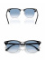 レイバン,サングラス,クラブマスター,Ray-Ban,RB3016,13543F,クリア,グラデーション,ブルー,ブランド,おしゃれ,かっこい,定番,CLUBMASTER