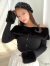 RESEXXY,リゼクシー,ポイント,ファー,オフショル,ニット,トップス,長袖,オフショルダー,きれいめ,おしゃれ,かわいい,152452664701