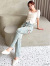 リゼクシー,デニム,パンツ,カット,アウト,リボン,デニム,パンツ,フレアパンツ,ブーツカット,ストレッチ,アイスブルー,152542419101