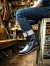 Schott,ショット,エンジニアブーツ,ショート丈,レザー,ワークブーツ,経年変化,エイジング,ブラック,Engineer,Boots,Short,S28002