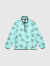 TMT,フリース,ジャケット,レディース,メンズ,ハーフジップ,おしゃれ,かわいい,ブランド,日本製,TMT,ベア,総柄,ターコイズ,TSWF2403