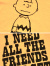 WAREHOUSE,ウェアハウス,Tシャツ,チャーリー,ブラウン,半袖,綿,100%,I,NEED,ALL,THE,FRIENDS,CHARLIE,BROWN,19/-,天竺,YP126S-2