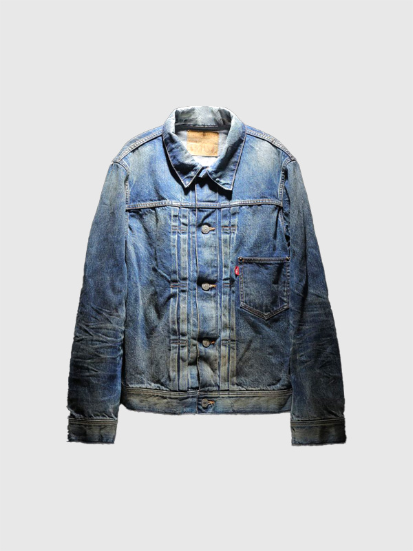 TMT,デニム,ジャケット,メンズ,大戦モデル,1st,HQ,DENIM,TRUCKER,JACKET,vintage,processing,Tバック,センターセパレート,TJKT9906