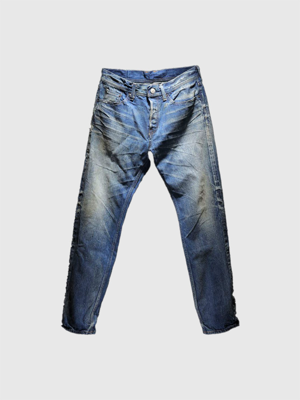TMTダメージペイントデニム TMT - TMT ペイント加工 ダメージデニムパンツ ビックサイズ TMT