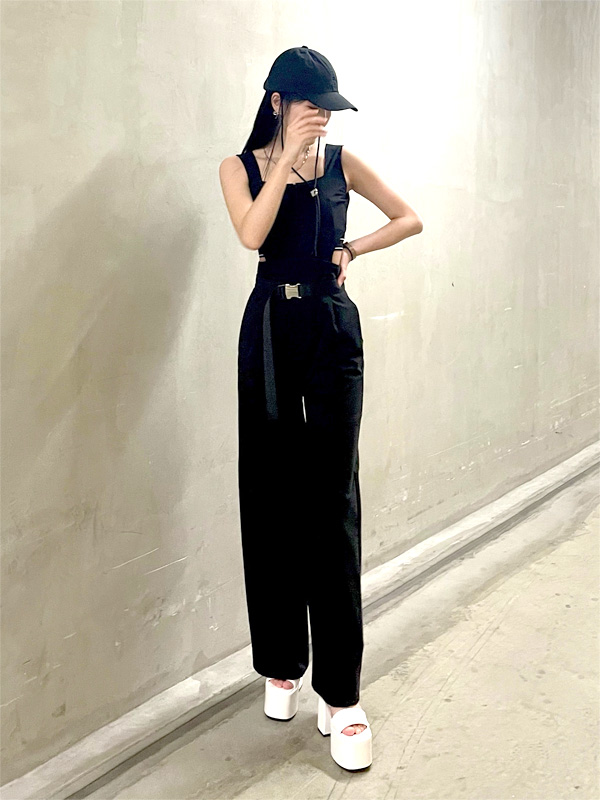 EMODA タイトロングワンピース ノースリーブ EMODA エモダ ワンピース レディース きれいめ 春 夏 おしゃれ